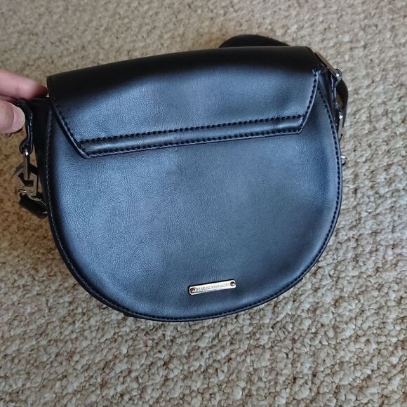 Rebecca Minkoff blabk Saddle Leather Crossbody Bag - Picture 2 of 14